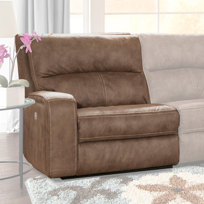 Polaris - Power Left Arm Facing Recliner - Kahlua