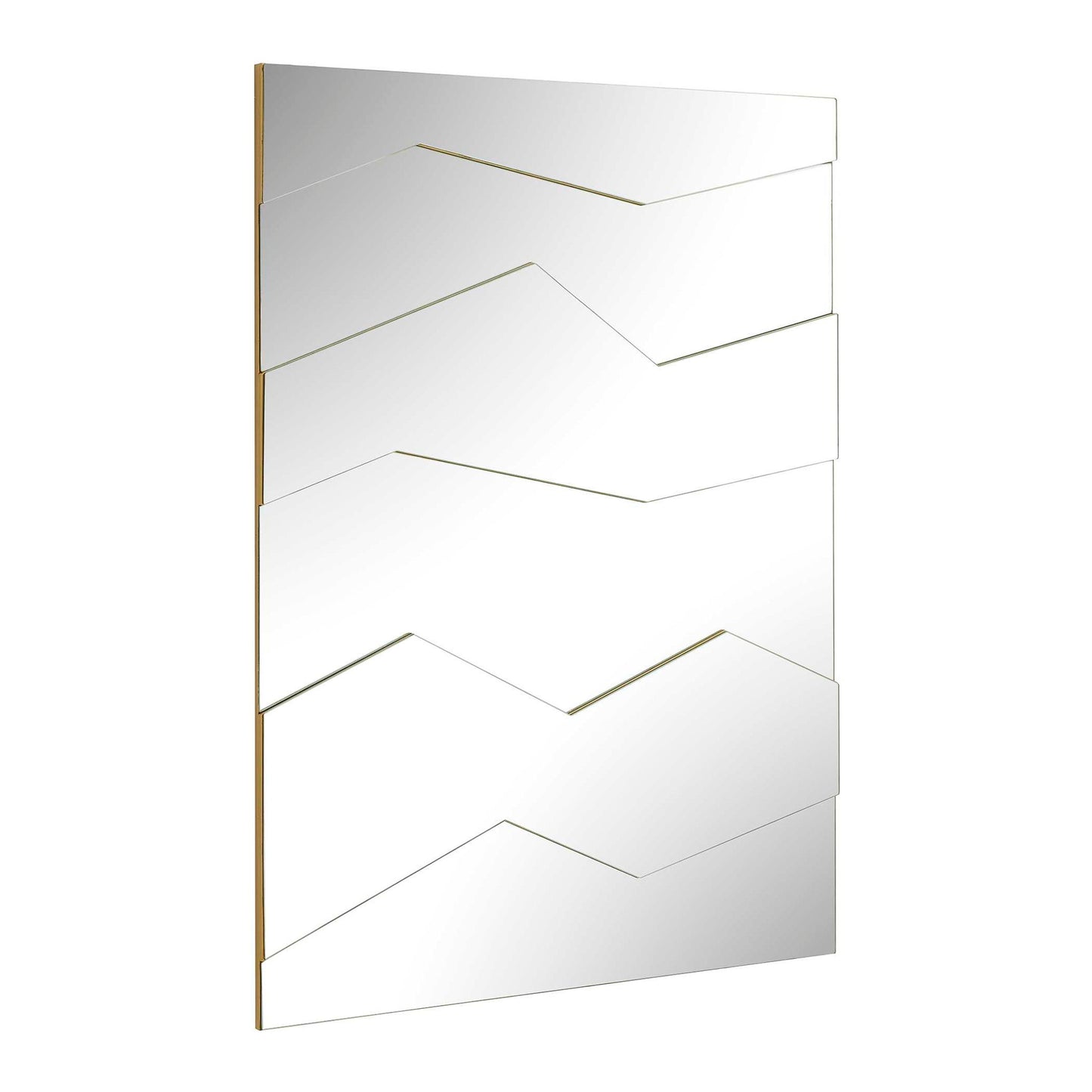 Fracture - Segmented Panel Mirror - Gold