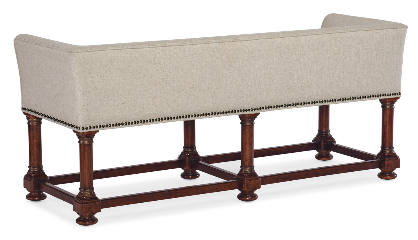 Charleston - Bed Bench - Dark Brown / Beige