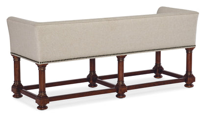 Charleston - Bed Bench - Dark Brown / Beige
