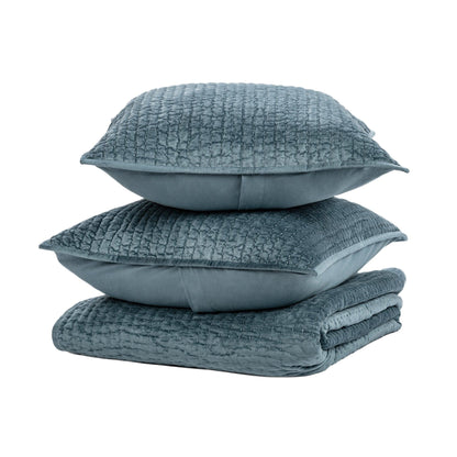 Bari - Velvet Quilt Set