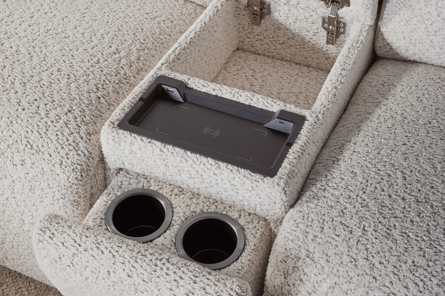 Lancaster - Tilt Console With Wireless Console - Fluffy River Rock