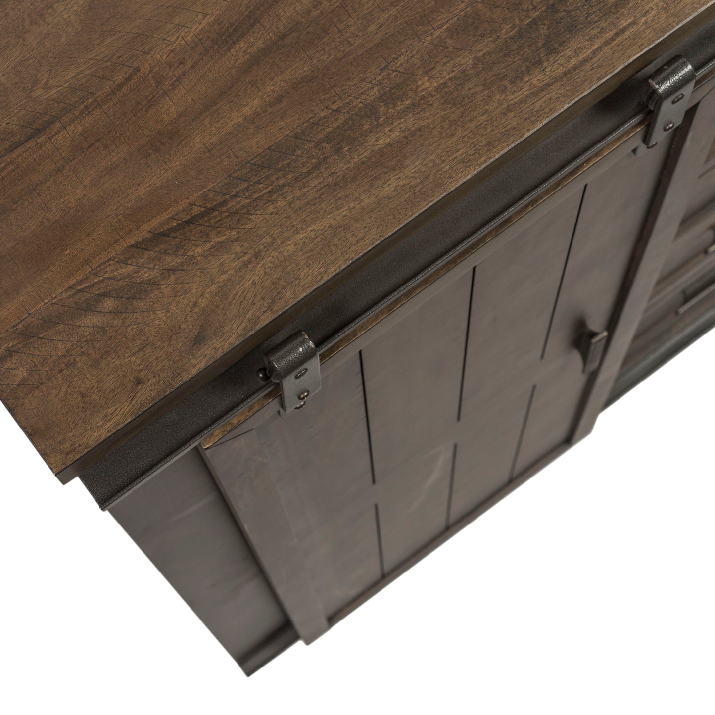 Thornwood Hills - Sliding Door Chest - Rock Beaten Brown