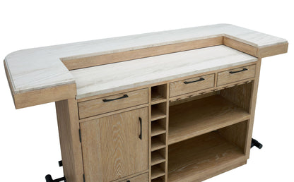 Escape - Dining Bar Base - Glazed Natural Oak / Vanilla Bean