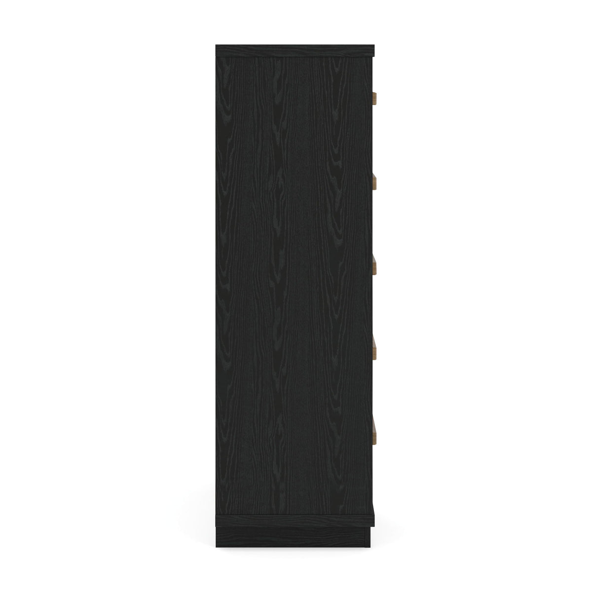 Kozmour - Five Drawer Chest - Black / Brown