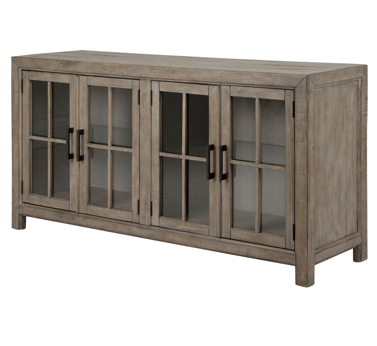 Tinley Park - Buffet Curio Cabinet - Dove Tail Gray