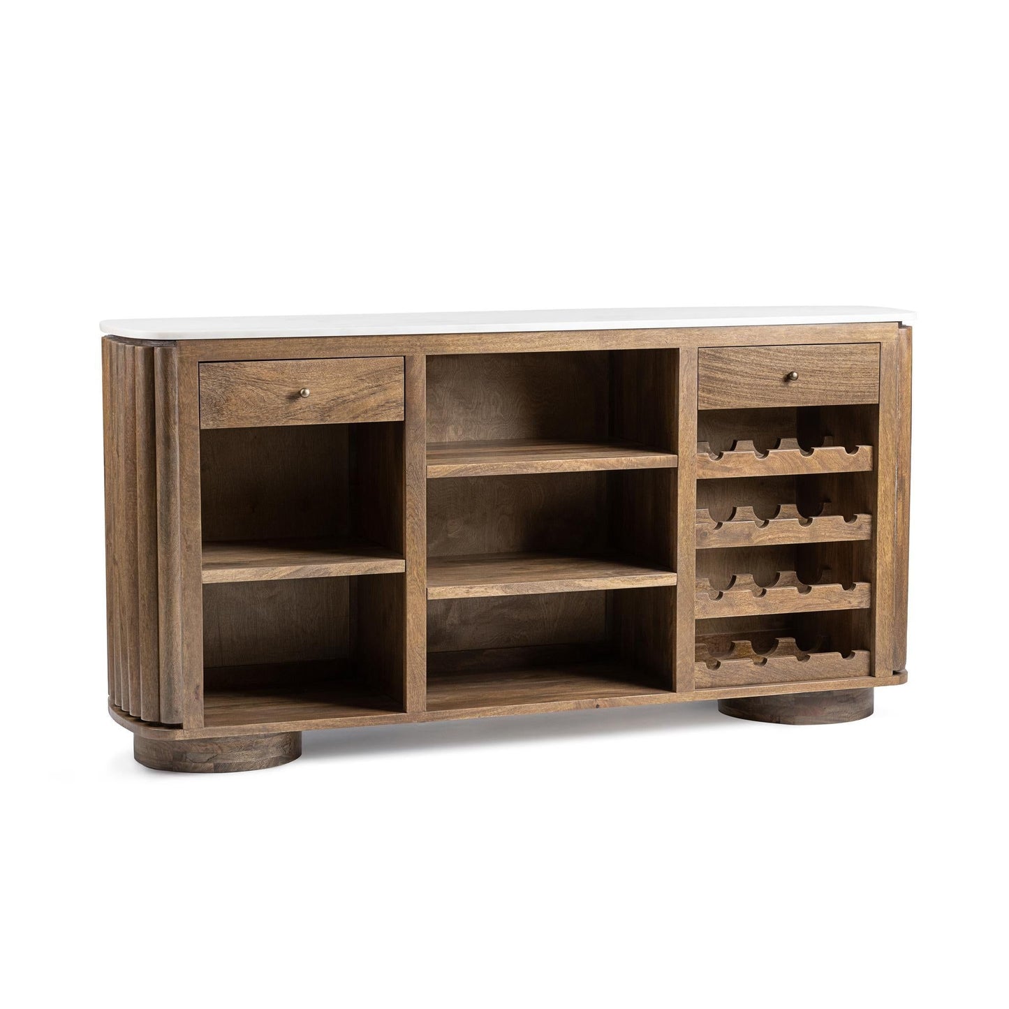 Novara - Bar Cabinet - Molten Walnut
