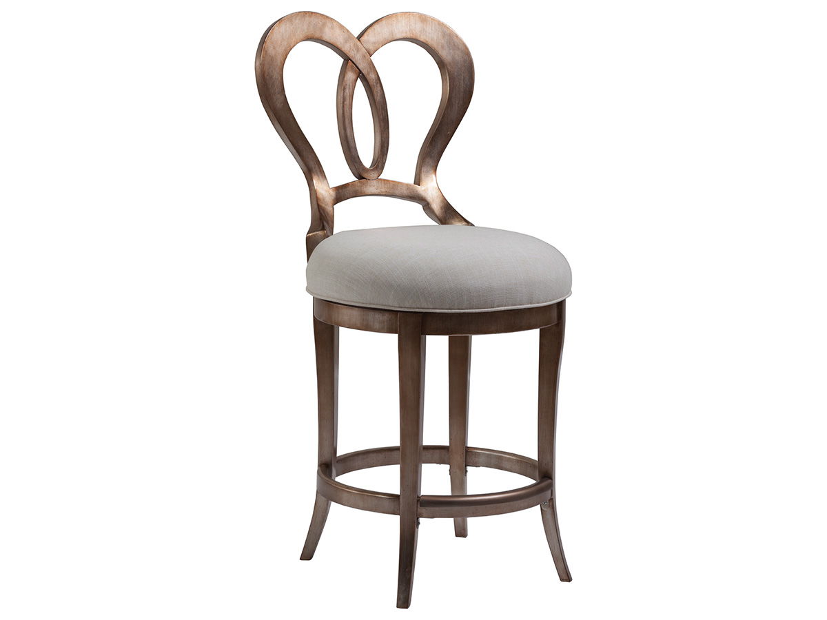 Signature Designs - Melody Counter Stool - Silver Leaf