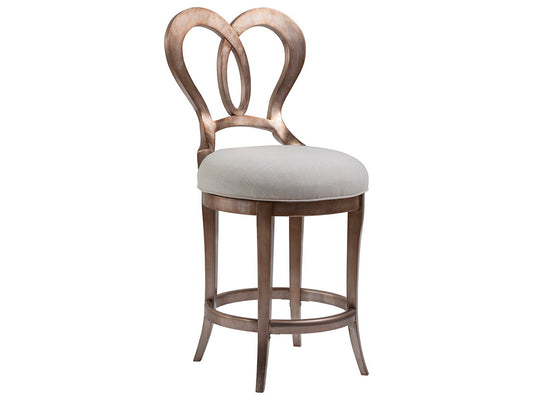Signature Designs - Melody Counter Stool - Silver Leaf