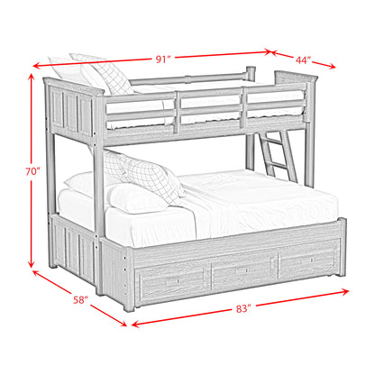 Hampton Kids - Bunk With Ladder And Trundle