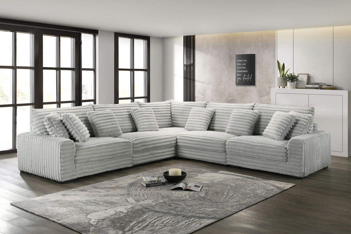 Embrace - 41" Ottoman - Gray