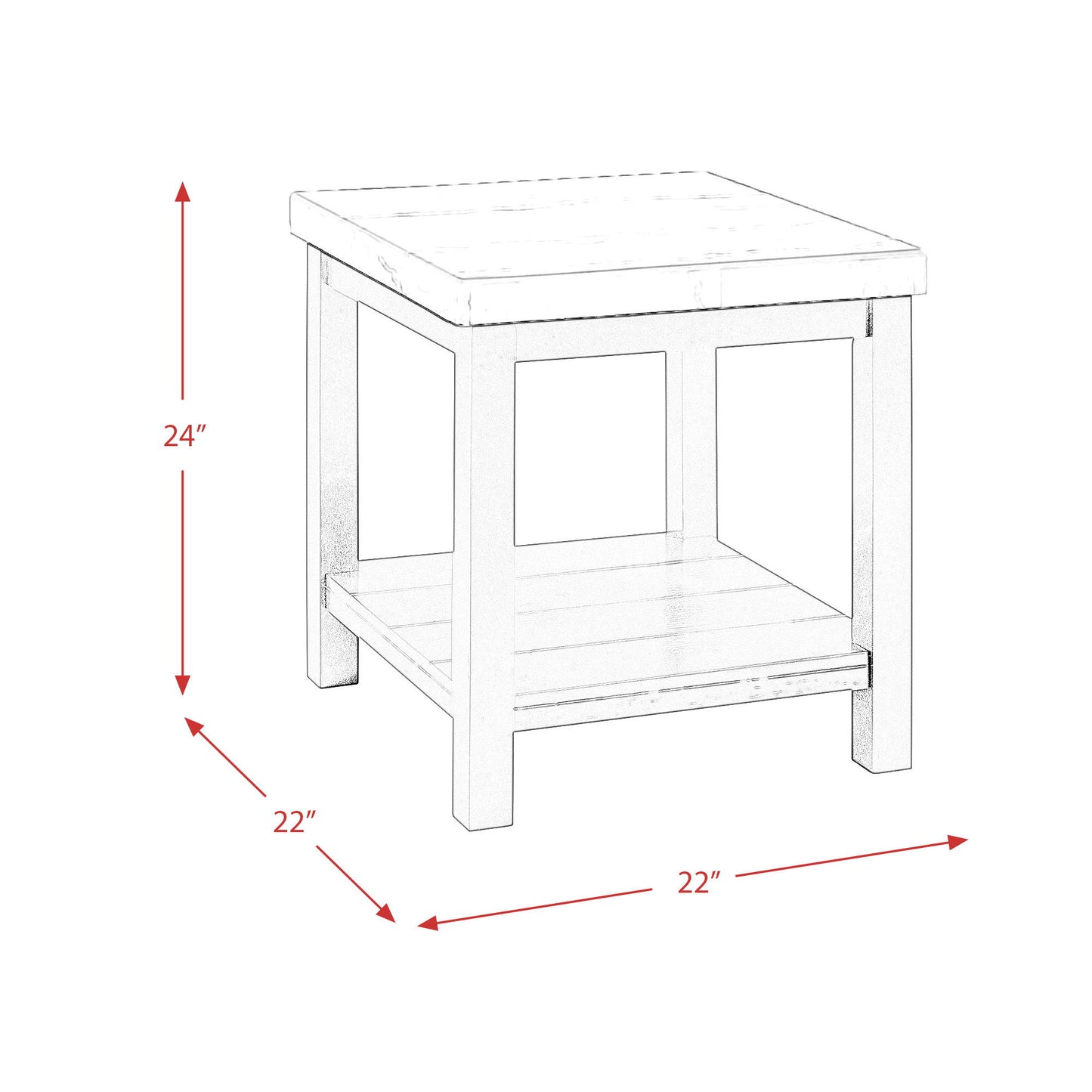 Marcello - Rectangular Table