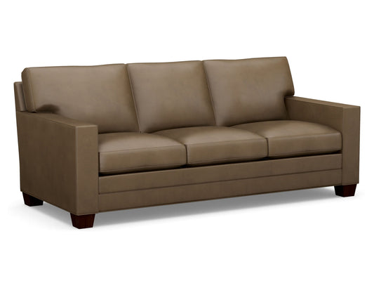 Couture Leather - Brayden Leather Sofa - Dark Brown