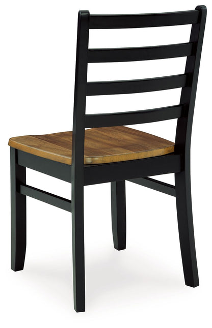 Blondon - Rectangular Drm Table Set (Set of 7) - Brown / Black