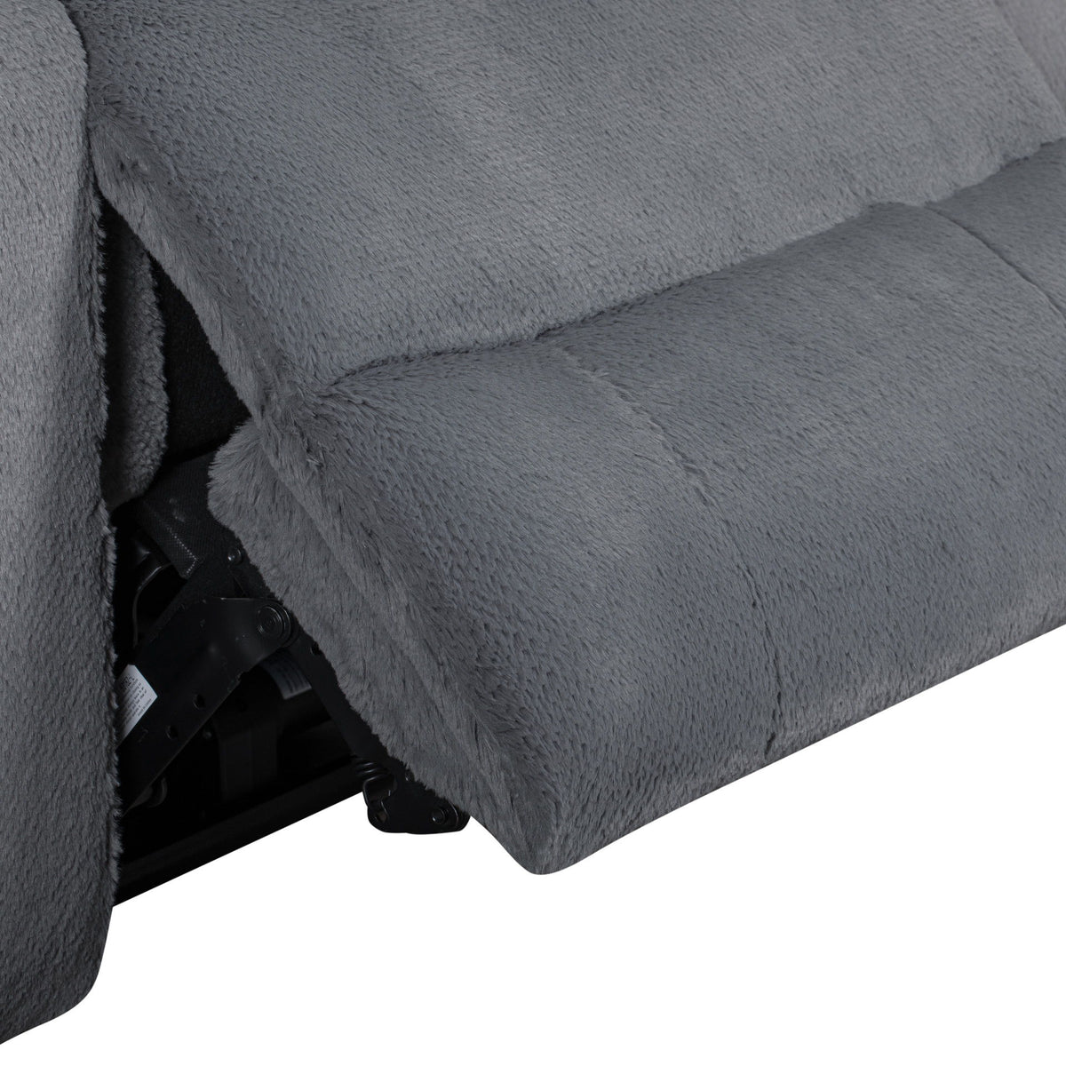 Teddy - LAF Sofa With Power Headrest & Footrest - Gray