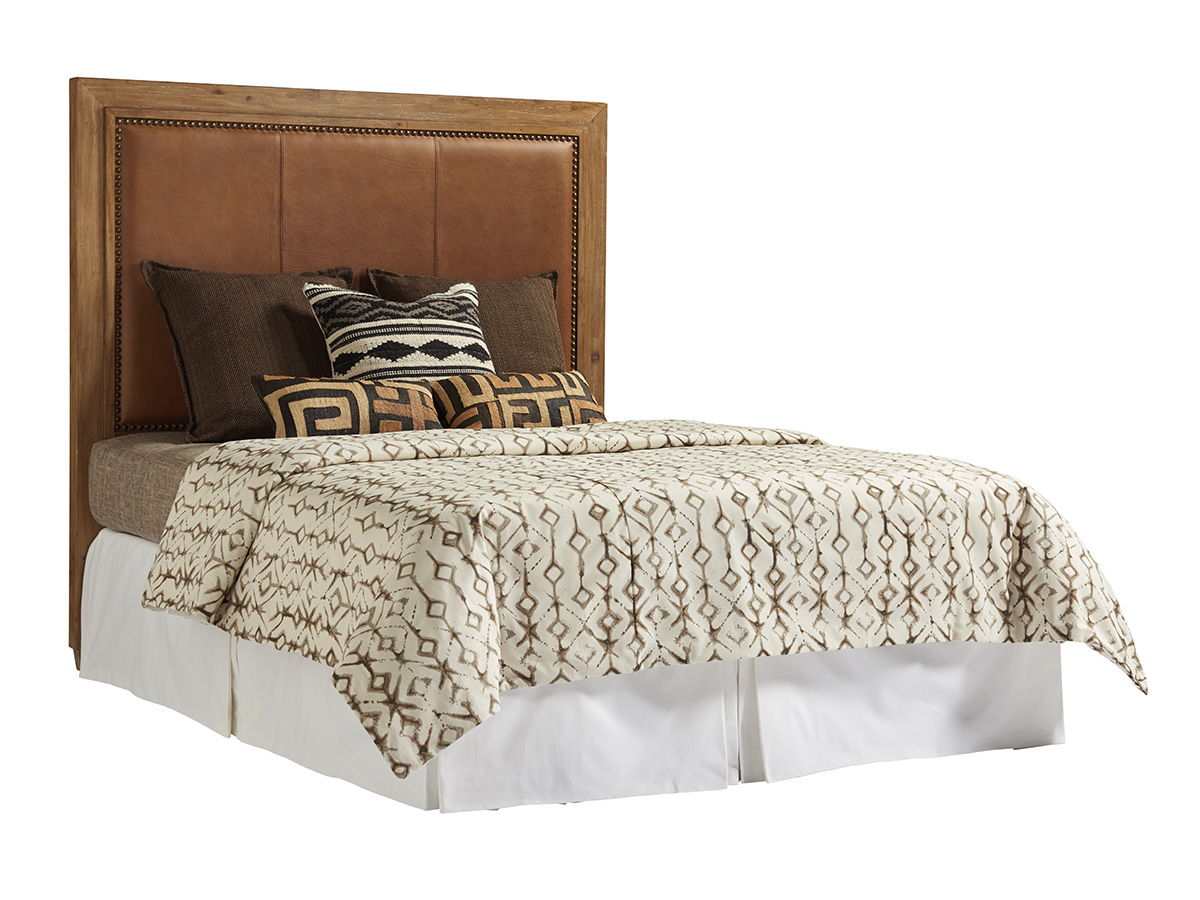 Los Altos - Antilles Upholstered Panel Headboard 5/0 Queen - Light Brown
