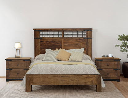 Parota - King Footboard & Rails - Cinnamon Brown