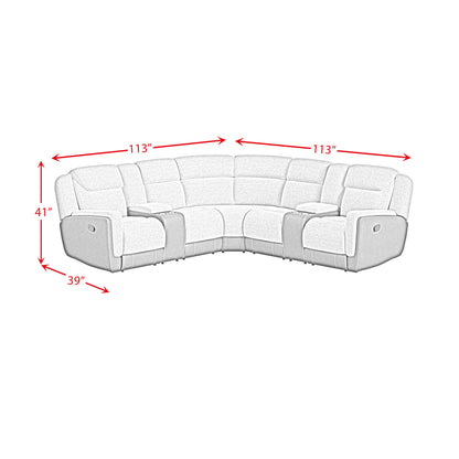 Hornet - 3 Piece Motion Sectional Set With Console
