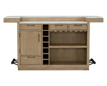Escape - Dining Bar Base - Glazed Natural Oak / Vanilla Bean