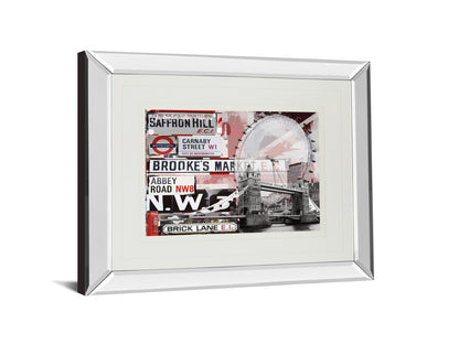 Saffron Hill By Andrew Cotton - Mirror Framed Print Wall Art - Gray
