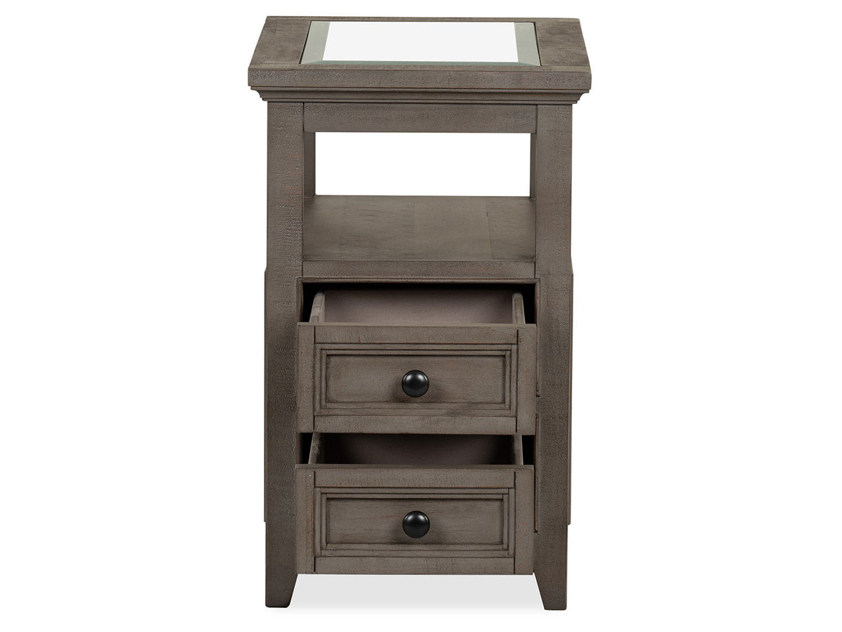Paxton Place - Chairside End Table - Dovetail Gray