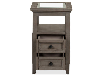 Paxton Place - Chairside End Table - Dovetail Gray