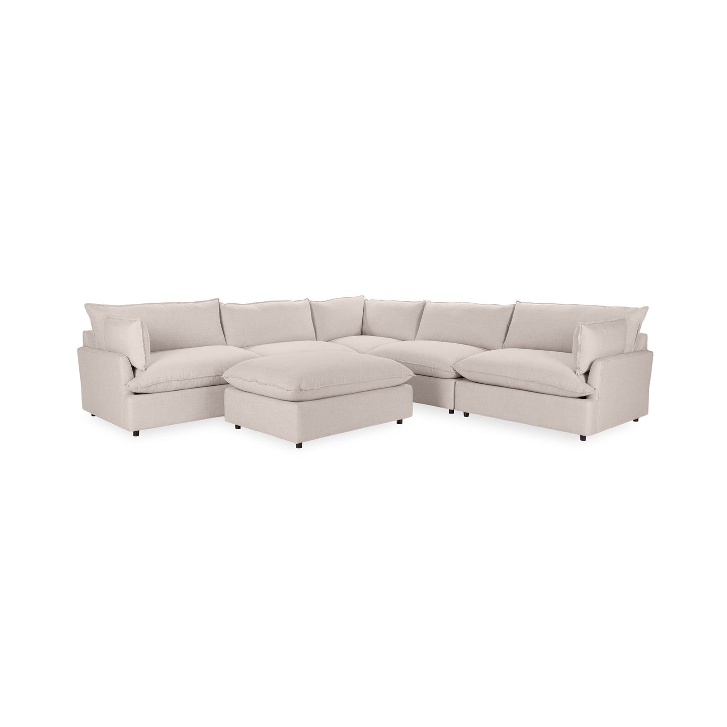 Caplan - 6 Piece Modular Sectional With Ottoman