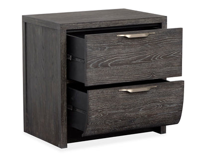 Kinsley - Drawer Nightstand - Black Heron