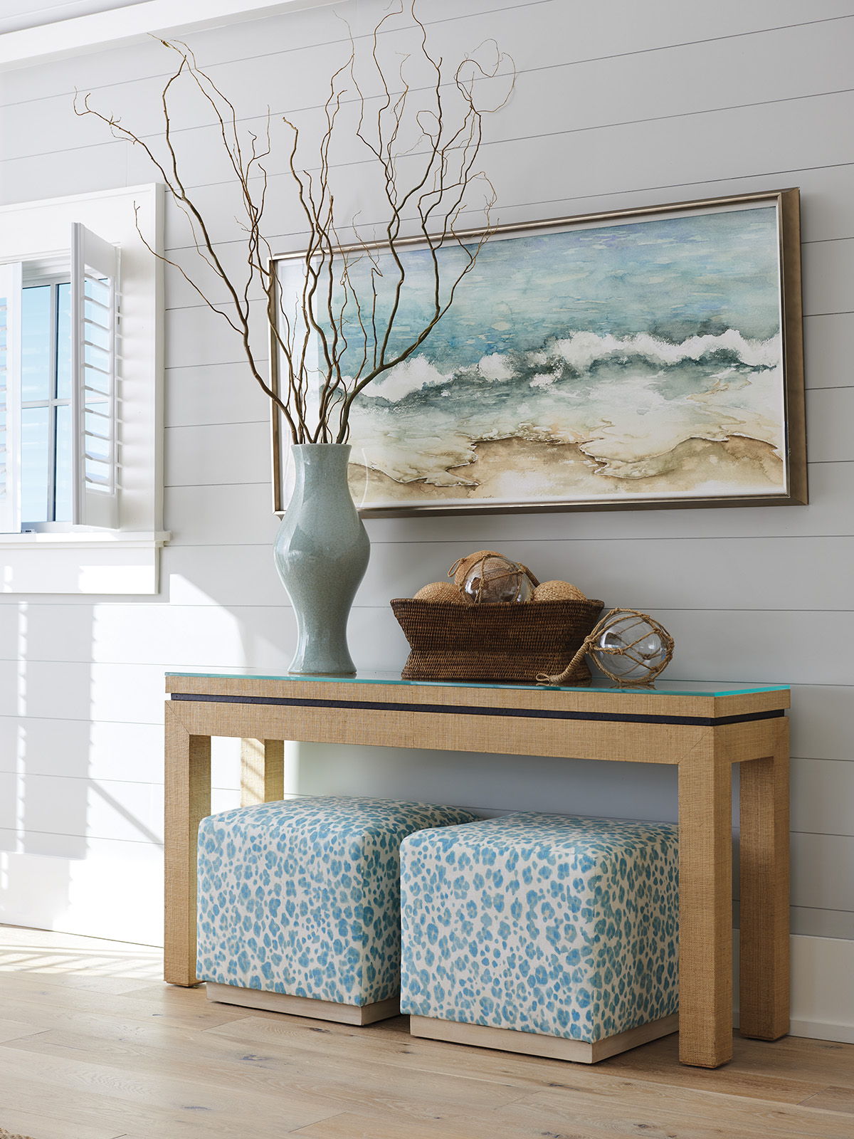 Newport - Harbor Raffia Table