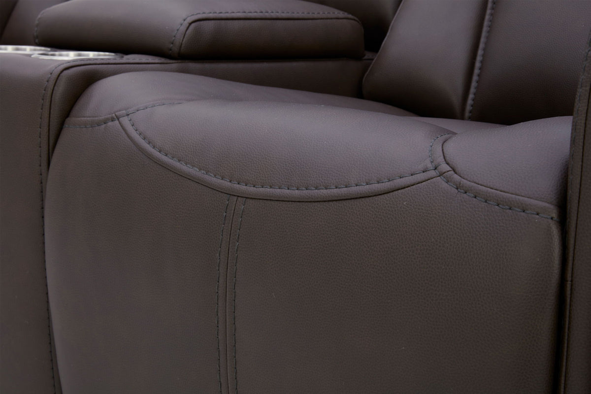 Maveric - Power Zero Gravity Console Loveseat P3 - Bette Coffee