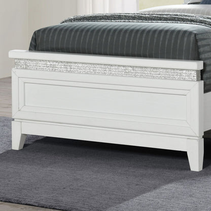 Reflections - Twin Panel Footboard - Pearl White