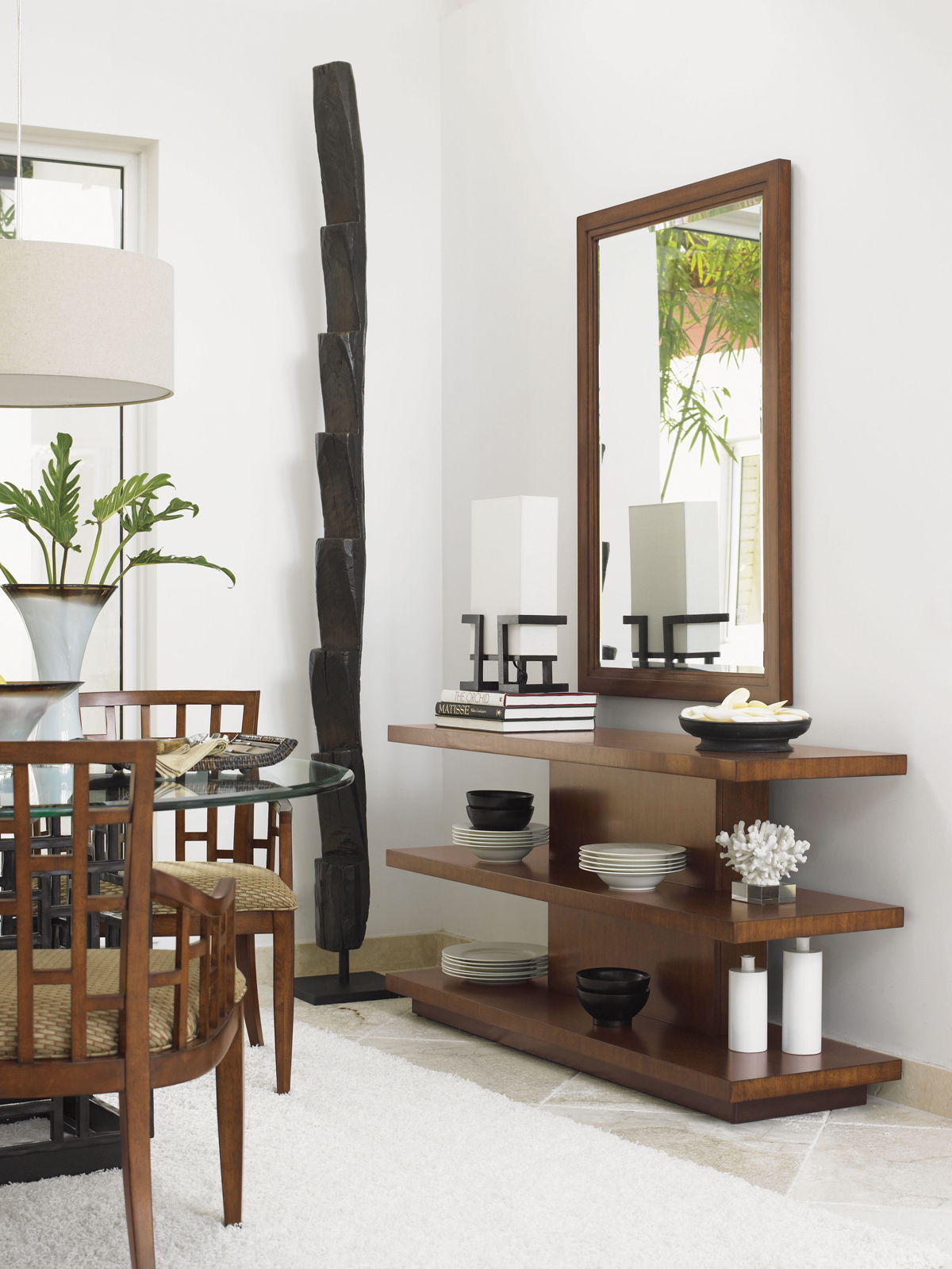 Ocean Club - Somerset Mirror - Dark Brown