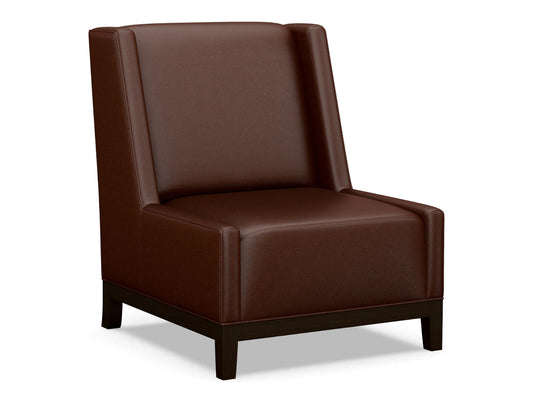 Lexington Leather - Pearl Leather Chair - Dark Brown
