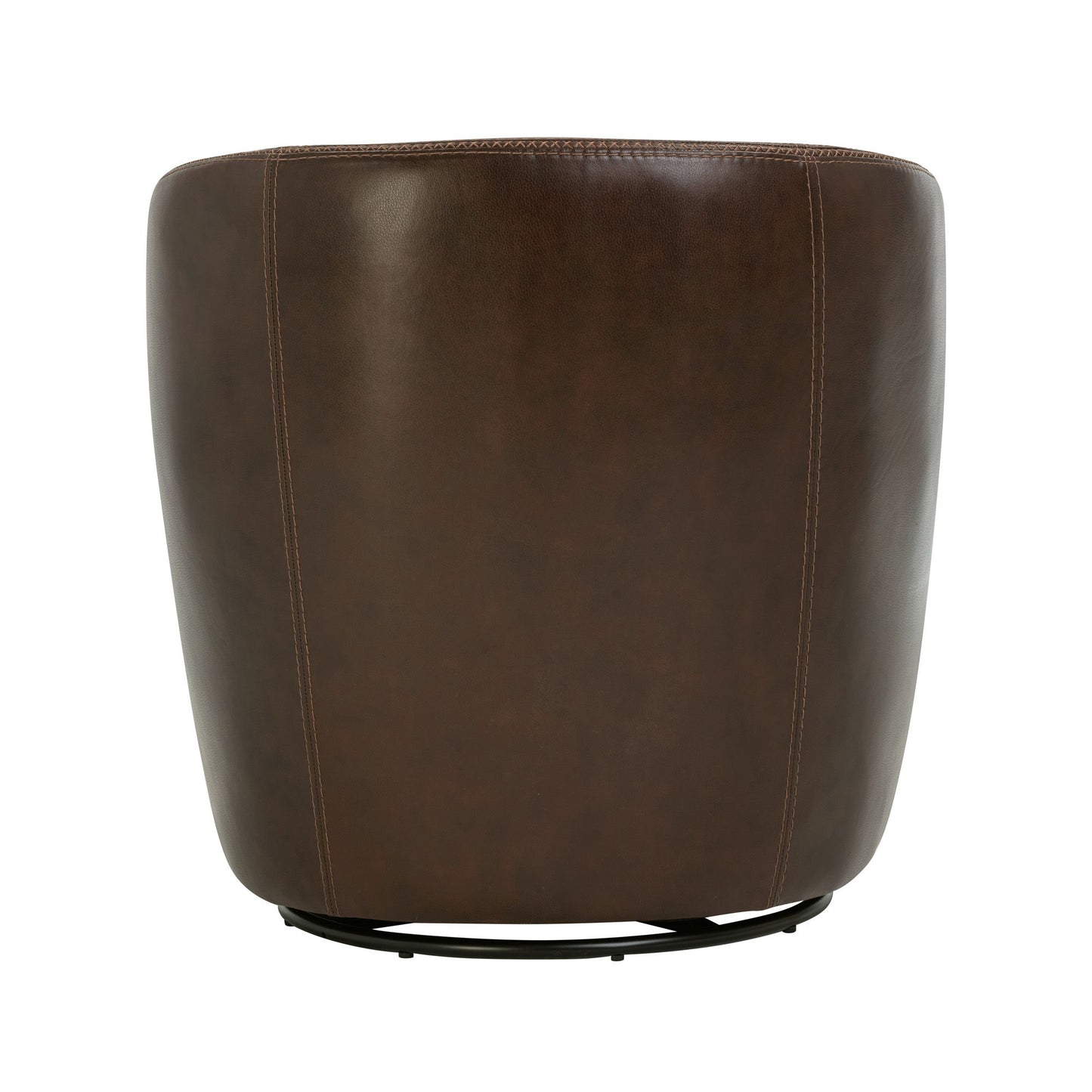 Barolo - 100% Italian Leather Swivel Club Chair (Set of 2)