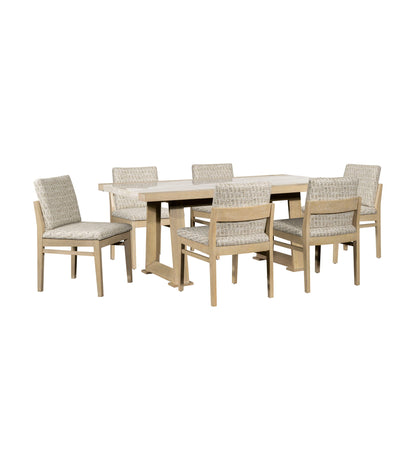 Trifecta - Dining Table - Driftwood Cerused Oak