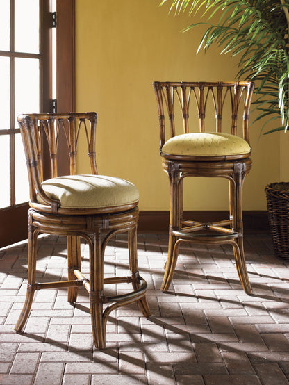 Island Estate - South Beach Swivel Bar Stool - Dark Brown
