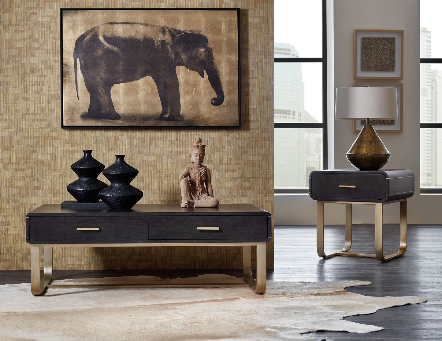 Commerce And Market - Metropolitan End Table - Black