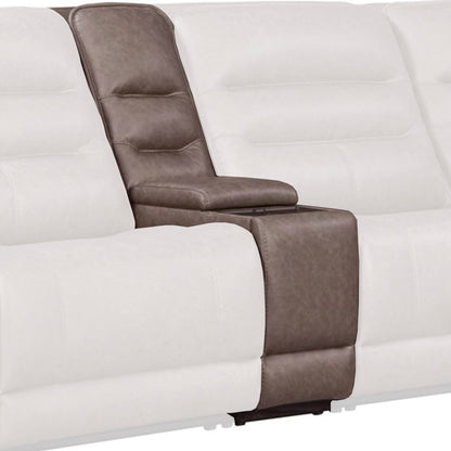 Lawson - Entertainment Tilt Console With Wireless Charger - Sydney Brunette