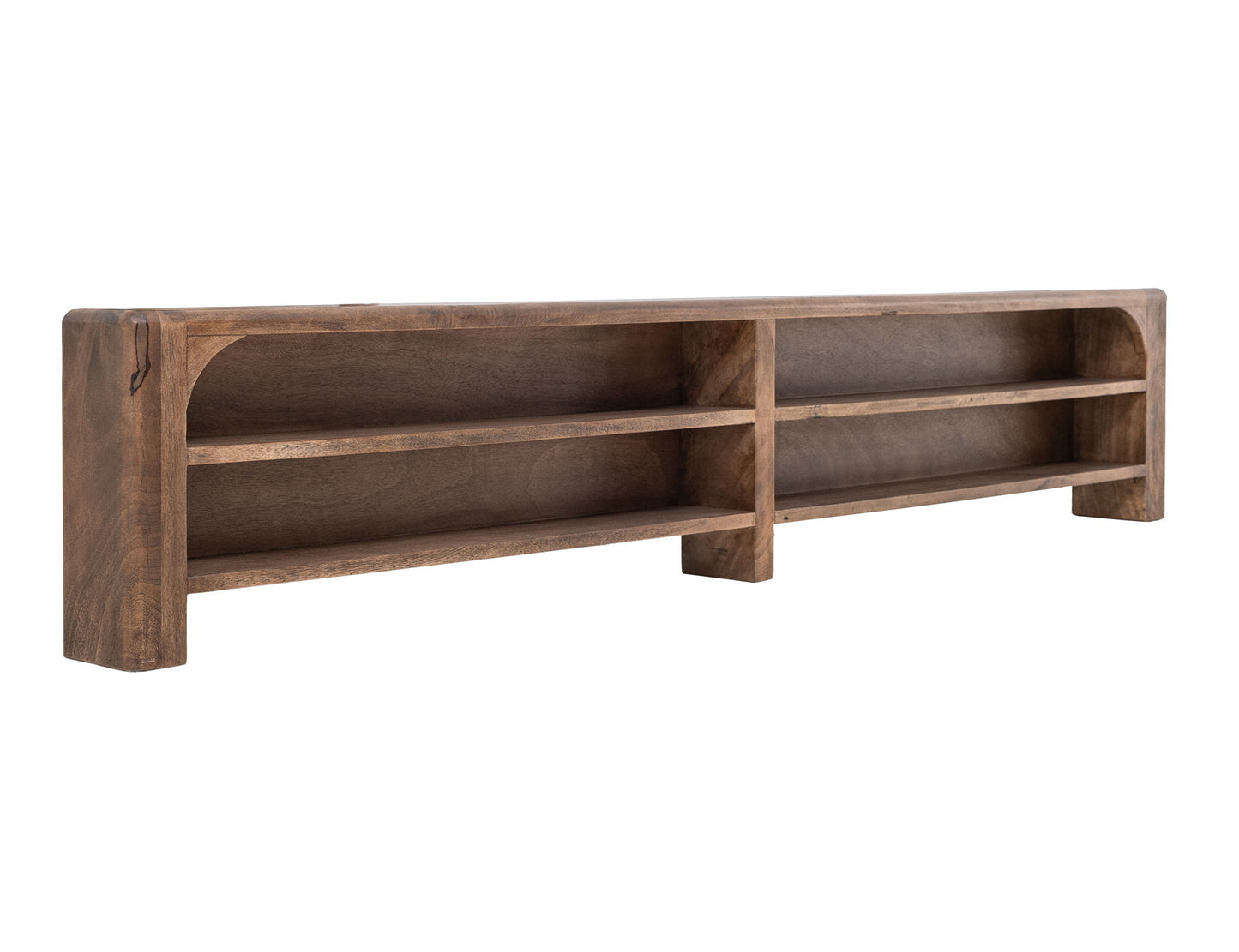Praga - Eastern King Storage Platform - Almond / Barrel Brown