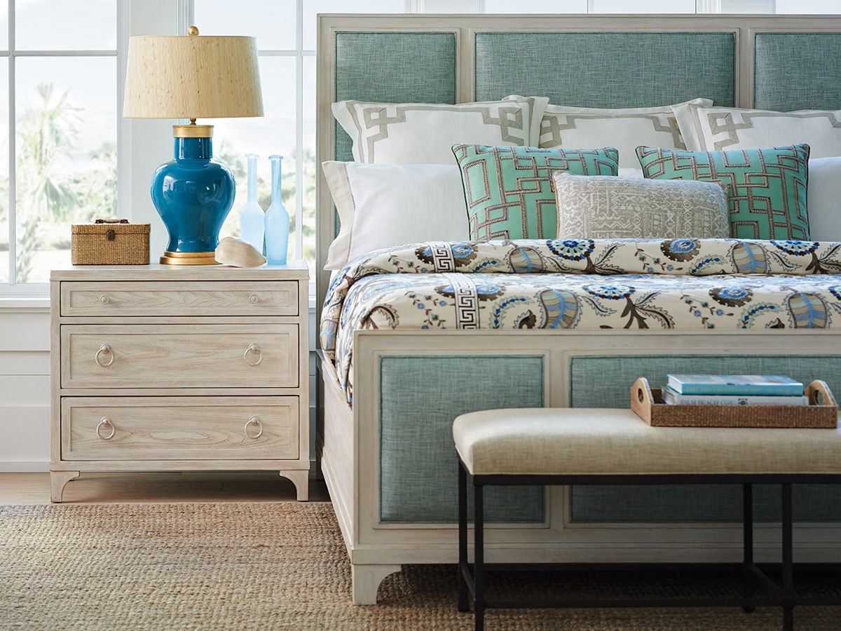 Newport - Crystal Cove Upholstered Panel Headboard 6/6 King - Beige
