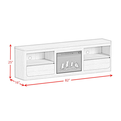 Rosalie - 4 Piece Entertainment Unit With 82" TV Console