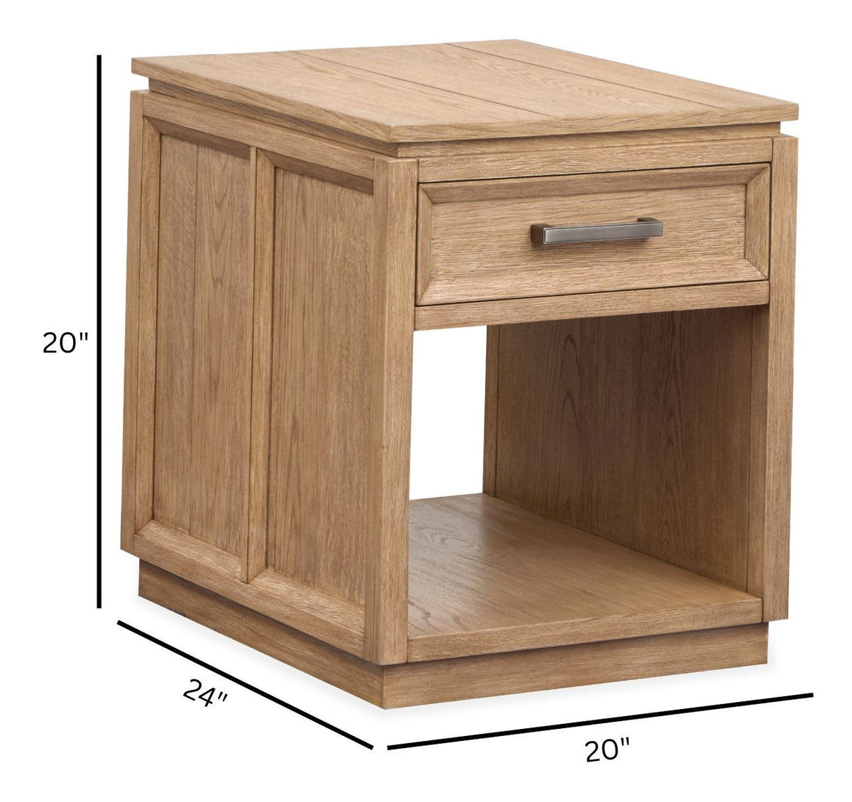 Burnham - Rectangular End Table - Sable Dusk