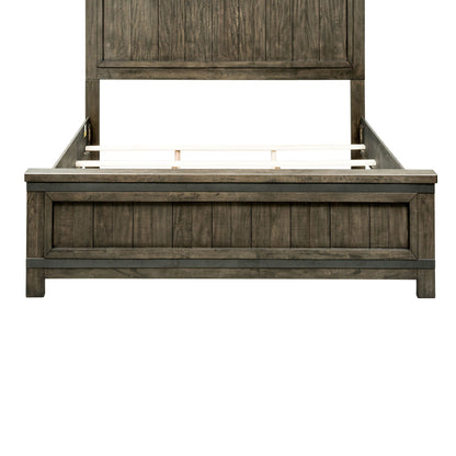 Thornwood Hills - King Panel Footboard - Rock Beaten Brown