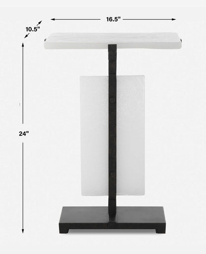 Elements Bubble - Glass Accent Table