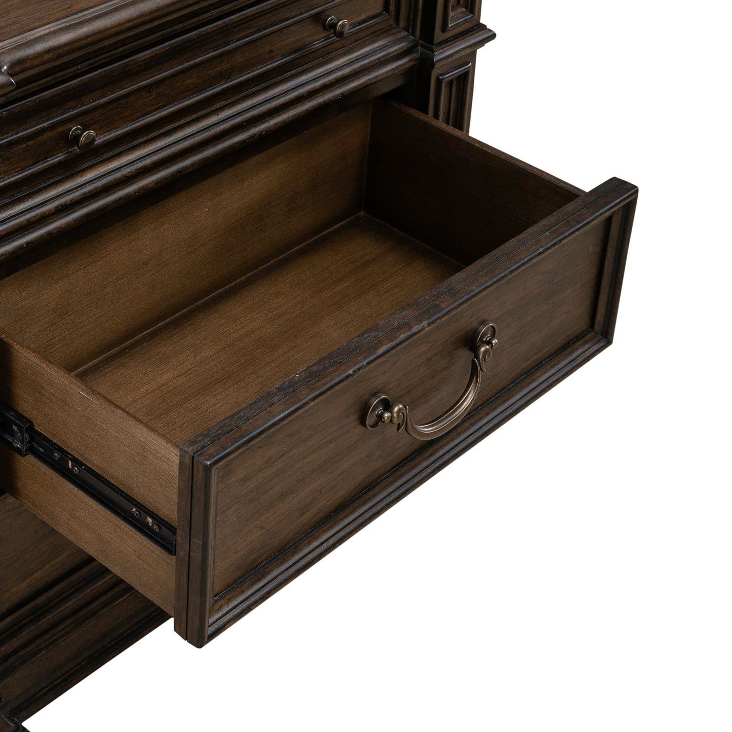 Providence Park - Nightstand With Charging Station - Chateau Brown