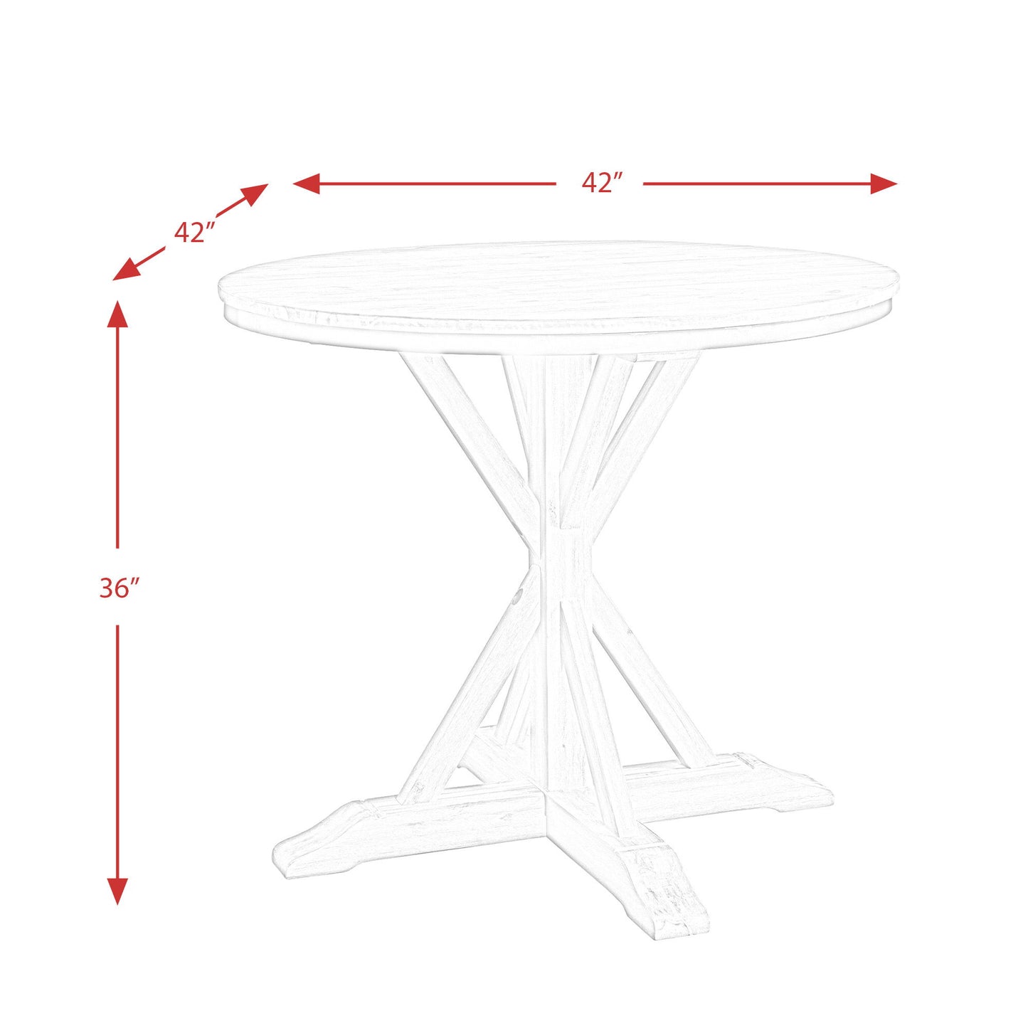 Callista - Round Counter Height 5 Piece Dining Set (Table And Four Stools) - Beach