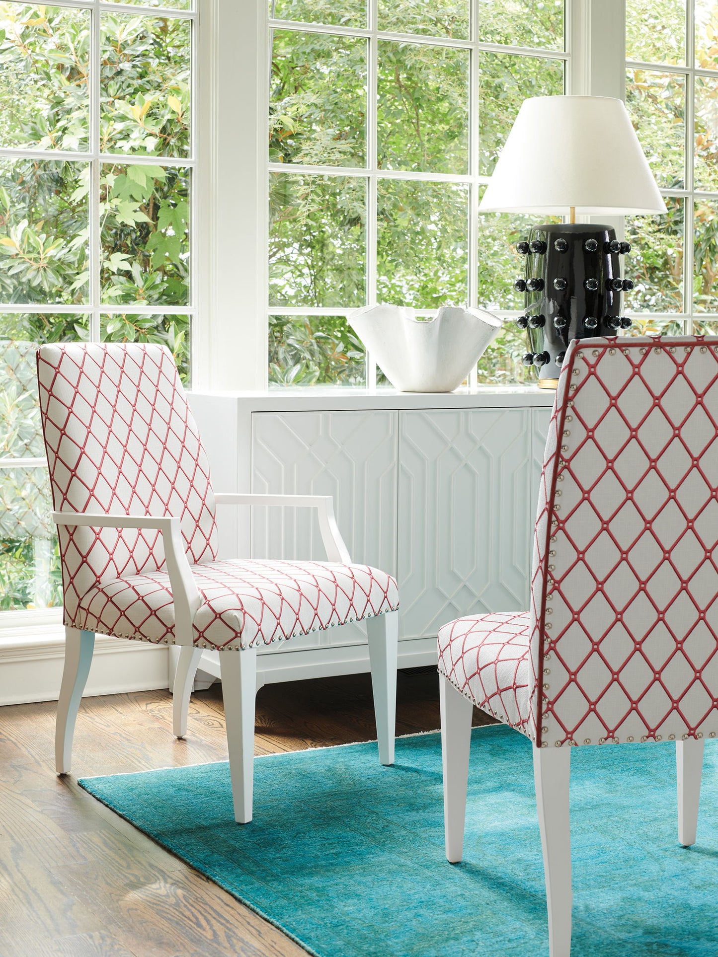 Avondale - Fabric Darien Upholstered Side Chair - Red