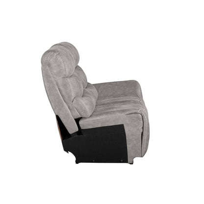 Kamari - RAF Loveseat With One Power Headrest & Footrest - Gray