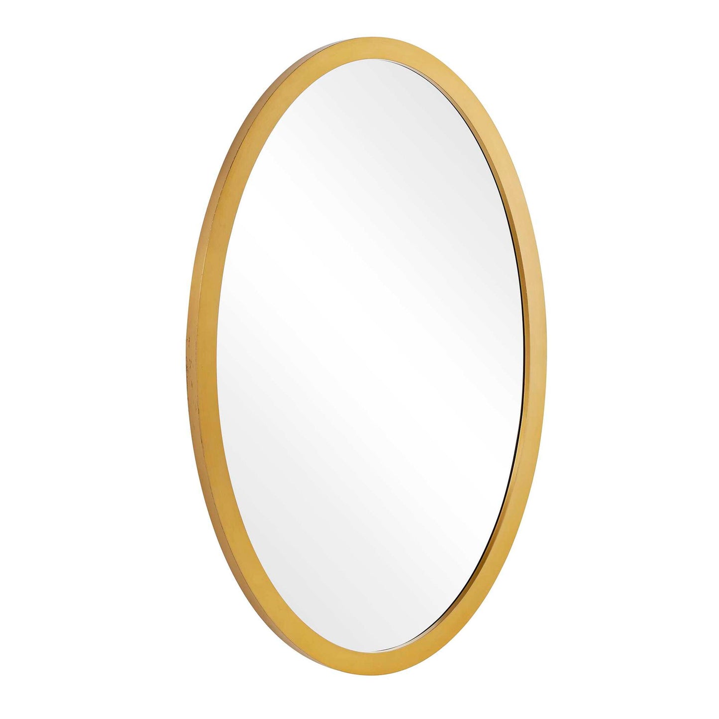 Elstree - Oval Mirror - Antique Brass