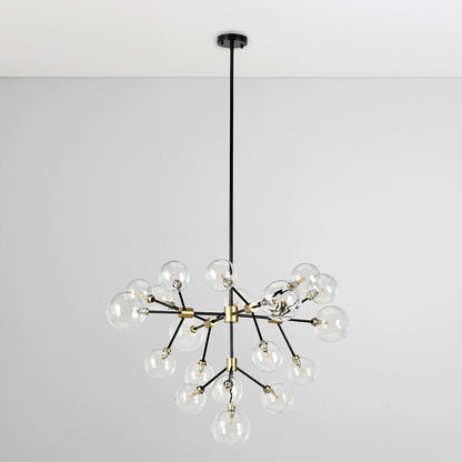 Phoenix - Chandelier - Black / Gold
